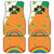 Ireland Irish Leprechaun with Shamrock Car Mats Ireland 17th March Saint Patrick's Day