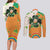 Ireland Irish Leprechaun with Shamrock Couples Matching Long Sleeve Bodycon Dress and Long Sleeve Button Shirt Ireland 17th March Saint Patrick's Day