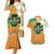 Ireland Irish Leprechaun with Shamrock Couples Matching Mermaid Dress and Hawaiian Shirt Ireland 17th March Saint Patrick's Day