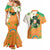 Ireland Irish Leprechaun with Shamrock Couples Matching Mermaid Dress and Hawaiian Shirt Ireland 17th March Saint Patrick's Day