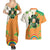 Ireland Irish Leprechaun with Shamrock Couples Matching Summer Maxi Dress and Hawaiian Shirt Ireland 17th March Saint Patrick's Day