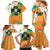 Ireland Irish Leprechaun with Shamrock Family Matching Mermaid Dress and Hawaiian Shirt Ireland 17th March Saint Patrick's Day