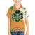 Ireland Irish Leprechaun with Shamrock Family Matching Off The Shoulder Long Sleeve Dress and Hawaiian Shirt Ireland 17th March Saint Patrick's Day