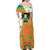 Ireland Irish Leprechaun with Shamrock Family Matching Off Shoulder Maxi Dress and Hawaiian Shirt Ireland 17th March Saint Patrick's Day