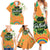 Ireland Irish Leprechaun with Shamrock Family Matching Summer Maxi Dress and Hawaiian Shirt Ireland 17th March Saint Patrick's Day