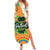 Ireland Irish Leprechaun with Shamrock Family Matching Summer Maxi Dress and Hawaiian Shirt Ireland 17th March Saint Patrick's Day