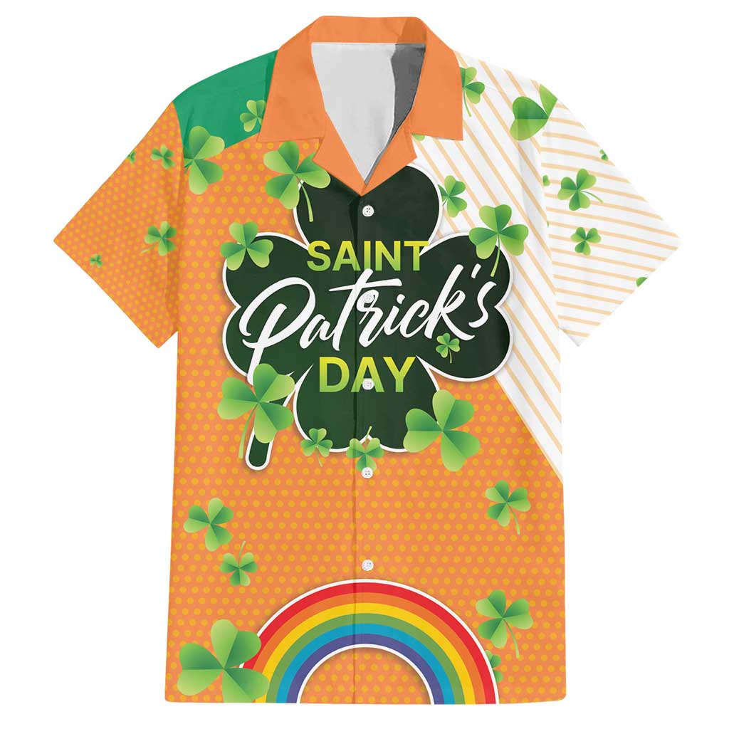 Ireland Irish Leprechaun with Shamrock Hawaiian Shirt Ireland 17th March Saint Patrick's Day