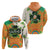 Ireland Irish Leprechaun with Shamrock Hoodie Ireland 17th March Saint Patrick's Day