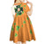 Ireland Irish Leprechaun with Shamrock Kid Short Sleeve Dress Ireland 17th March Saint Patrick's Day