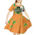 Ireland Irish Leprechaun with Shamrock Kid Short Sleeve Dress Ireland 17th March Saint Patrick's Day