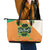 Ireland Irish Leprechaun with Shamrock Leather Tote Bag Ireland 17th March Saint Patrick's Day