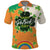 Ireland Irish Leprechaun with Shamrock Polo Shirt Ireland 17th March Saint Patrick's Day