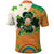 Ireland Irish Leprechaun with Shamrock Polo Shirt Ireland 17th March Saint Patrick's Day