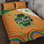 Ireland Irish Leprechaun with Shamrock Quilt Bed Set Ireland 17th March Saint Patrick's Day