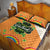 Ireland Irish Leprechaun with Shamrock Quilt Bed Set Ireland 17th March Saint Patrick's Day