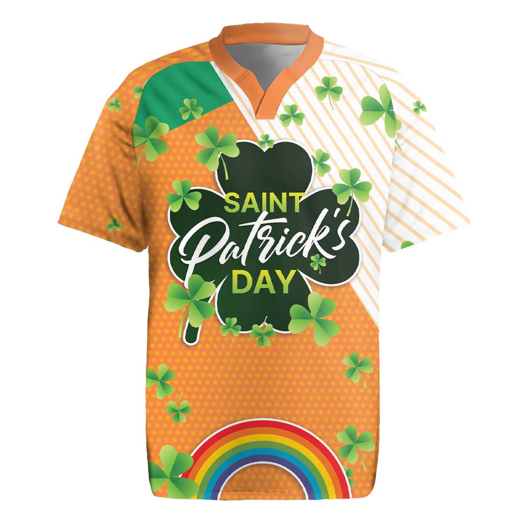 Ireland Irish Leprechaun with Shamrock Rugby Jersey Ireland 17th March Saint Patrick's Day