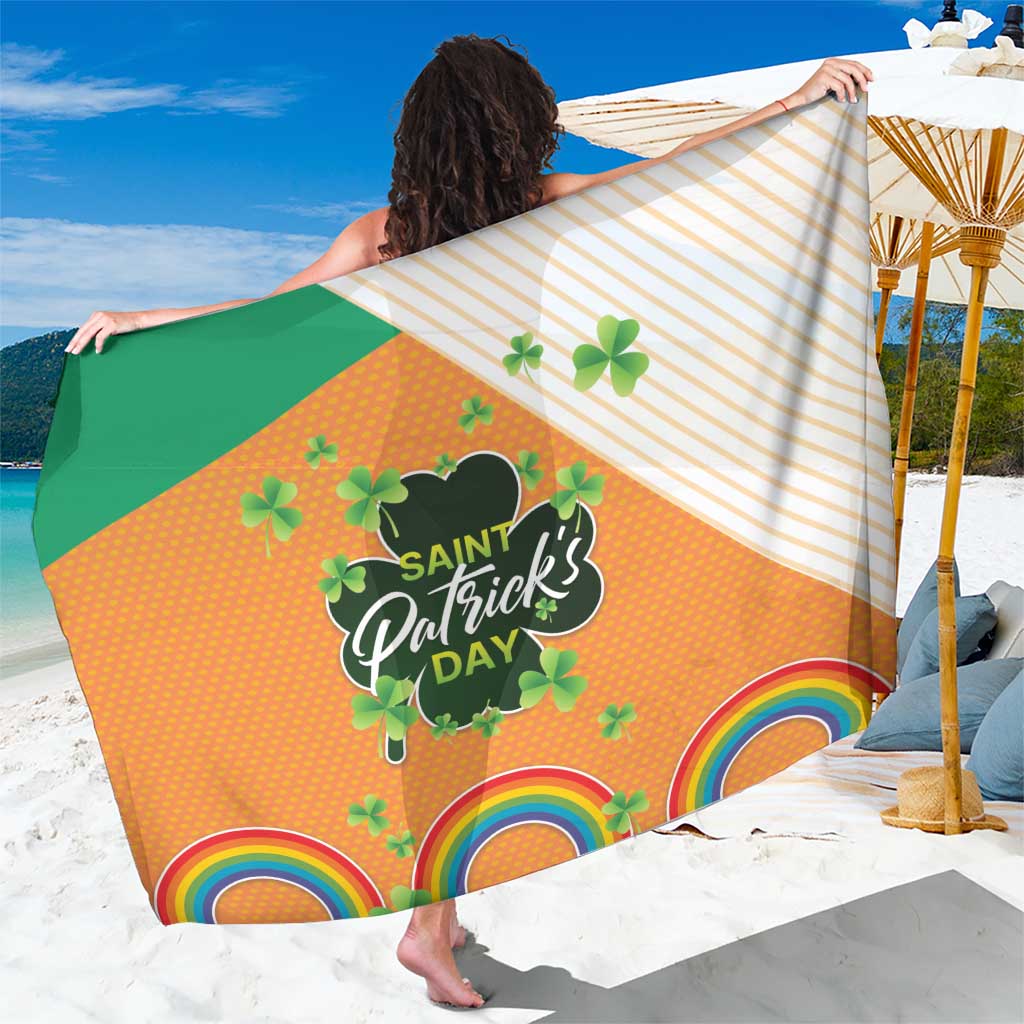 Ireland Irish Leprechaun with Shamrock Sarong Ireland 17th March Saint Patrick's Day