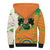 Ireland Irish Leprechaun with Shamrock Sherpa Hoodie Ireland 17th March Saint Patrick's Day