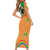 Ireland Irish Leprechaun with Shamrock Short Sleeve Bodycon Dress Ireland 17th March Saint Patrick's Day