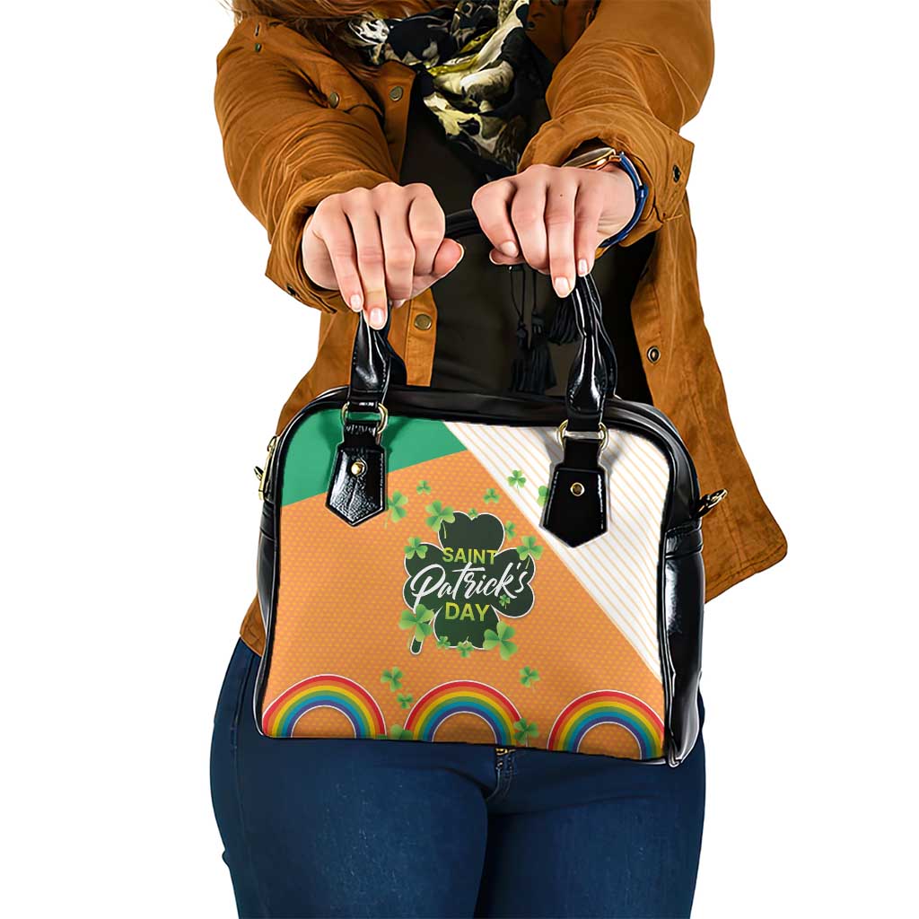 Ireland Irish Leprechaun with Shamrock Shoulder Handbag Ireland 17th March Saint Patrick's Day