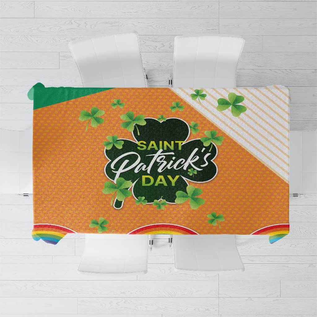 Ireland Irish Leprechaun with Shamrock Tablecloth Ireland 17th March Saint Patrick's Day