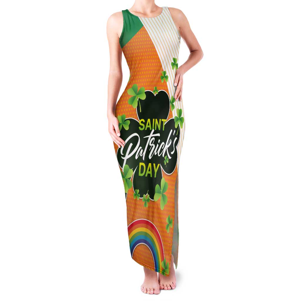 Ireland Irish Leprechaun with Shamrock Tank Maxi Dress Ireland 17th March Saint Patrick's Day