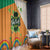 Ireland Irish Leprechaun with Shamrock Window Curtain Ireland 17th March Saint Patrick's Day