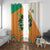 Ireland Irish Leprechaun with Shamrock Window Curtain Ireland 17th March Saint Patrick's Day