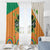 Ireland Irish Leprechaun with Shamrock Window Curtain Ireland 17th March Saint Patrick's Day