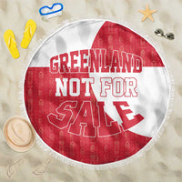Greenland Not For Sale Beach Blanket Polar Bear