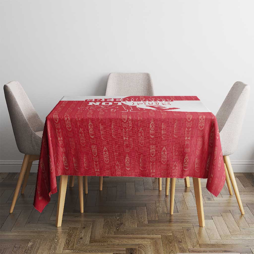 Greenland Not For Sale Tablecloth Polar Bear