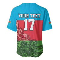 Custom Azerbaijan Football Baseball Jersey Azerbaijan Pattern Buta