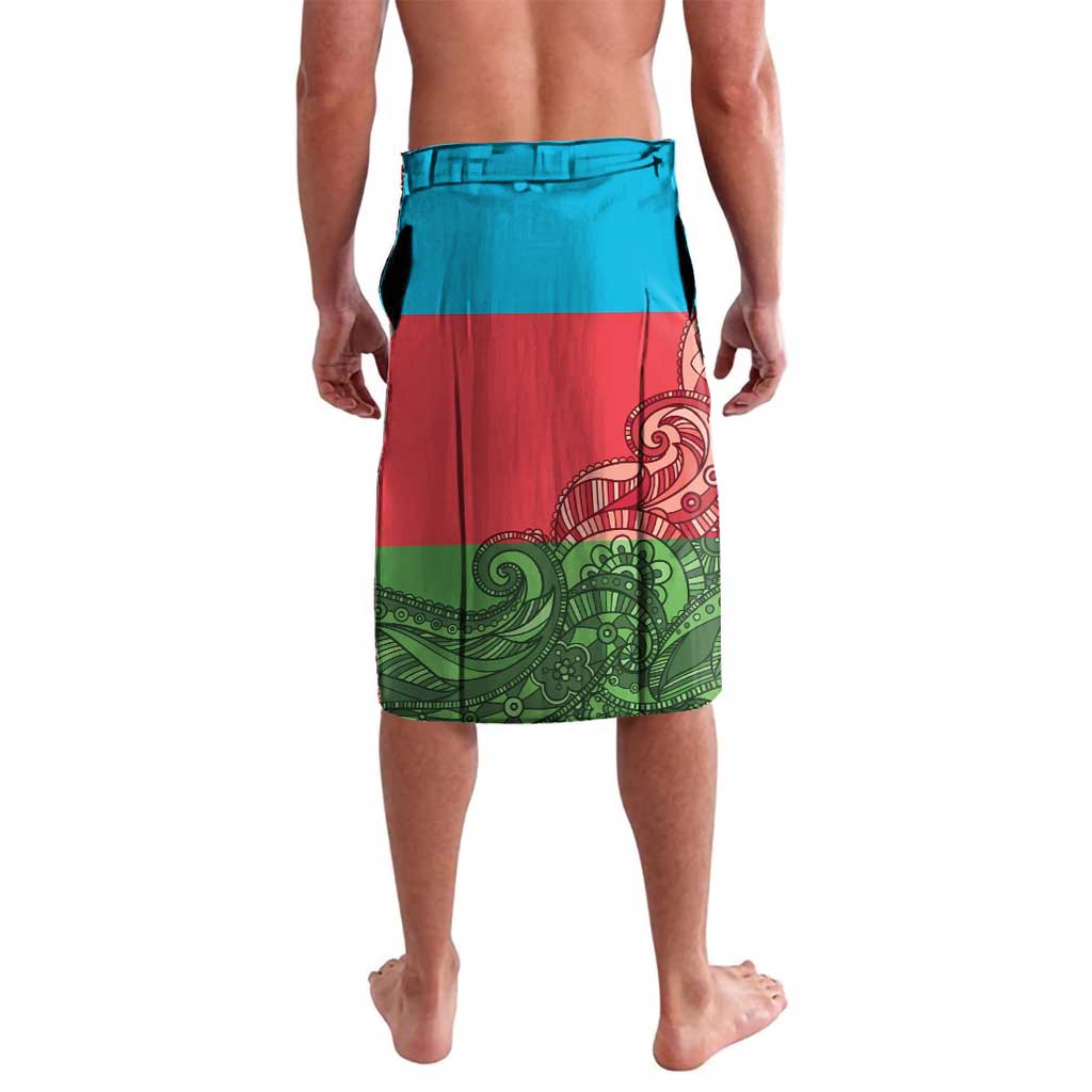 Custom Azerbaijan Football Lavalava Azerbaijan Pattern Buta