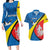 Lithuania Alytus County Couples Matching Long Sleeve Bodycon Dress and Hawaiian Shirt Alytaus Apskritis Coat of Arms