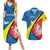 Lithuania Alytus County Couples Matching Summer Maxi Dress and Hawaiian Shirt Alytaus Apskritis Coat of Arms