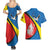 Lithuania Alytus County Couples Matching Summer Maxi Dress and Hawaiian Shirt Alytaus Apskritis Coat of Arms