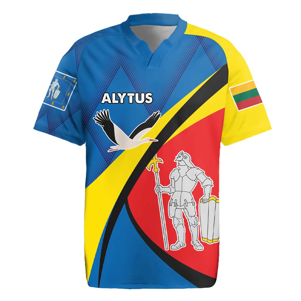 Lithuania Alytus County Rugby Jersey Alytaus Apskritis Coat of Arms LT17 - Wonder Print Shop