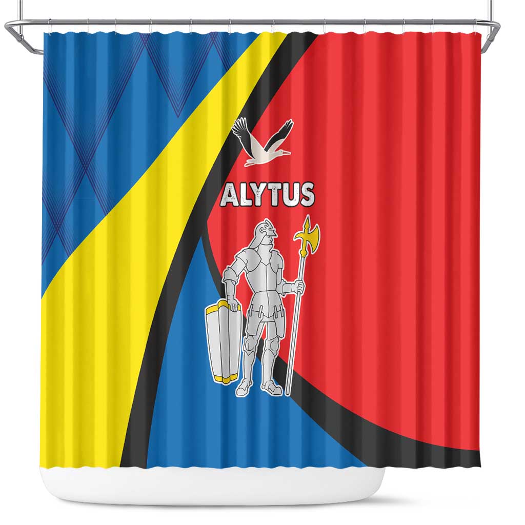 Lithuania Alytus County Shower Curtain Alytaus Apskritis Coat of Arms LT17 - Wonder Print Shop