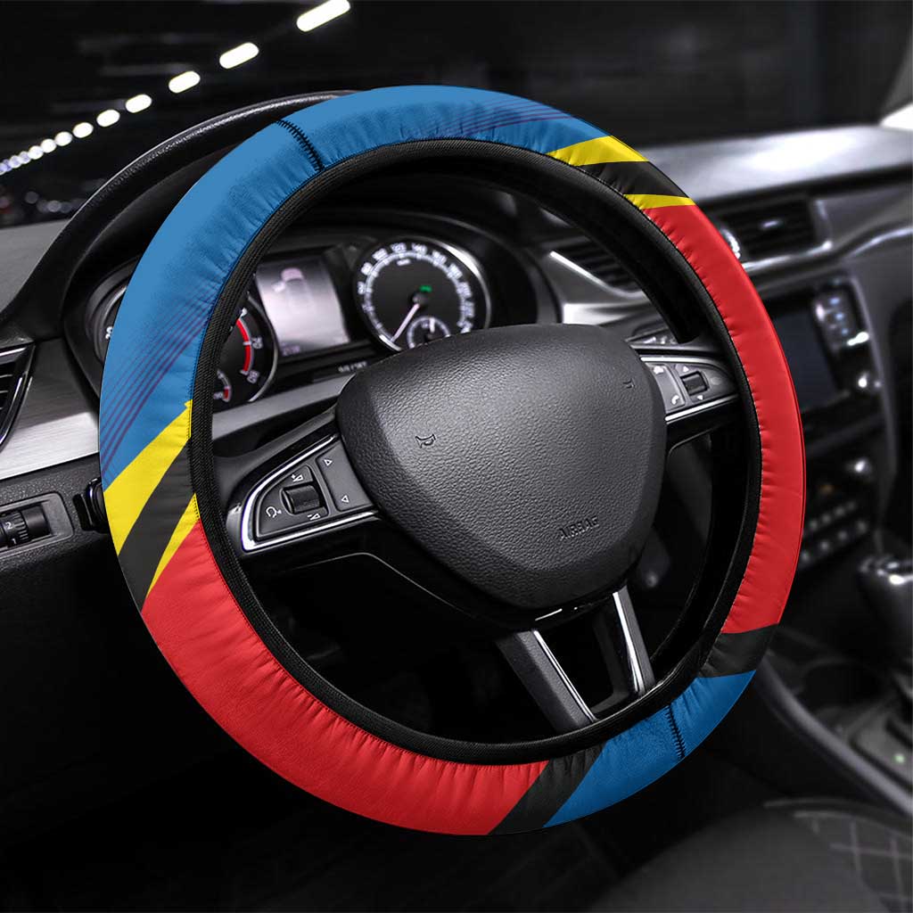 Lithuania Alytus County Steering Wheel Cover Alytaus Apskritis Coat of Arms LT17 - Wonder Print Shop