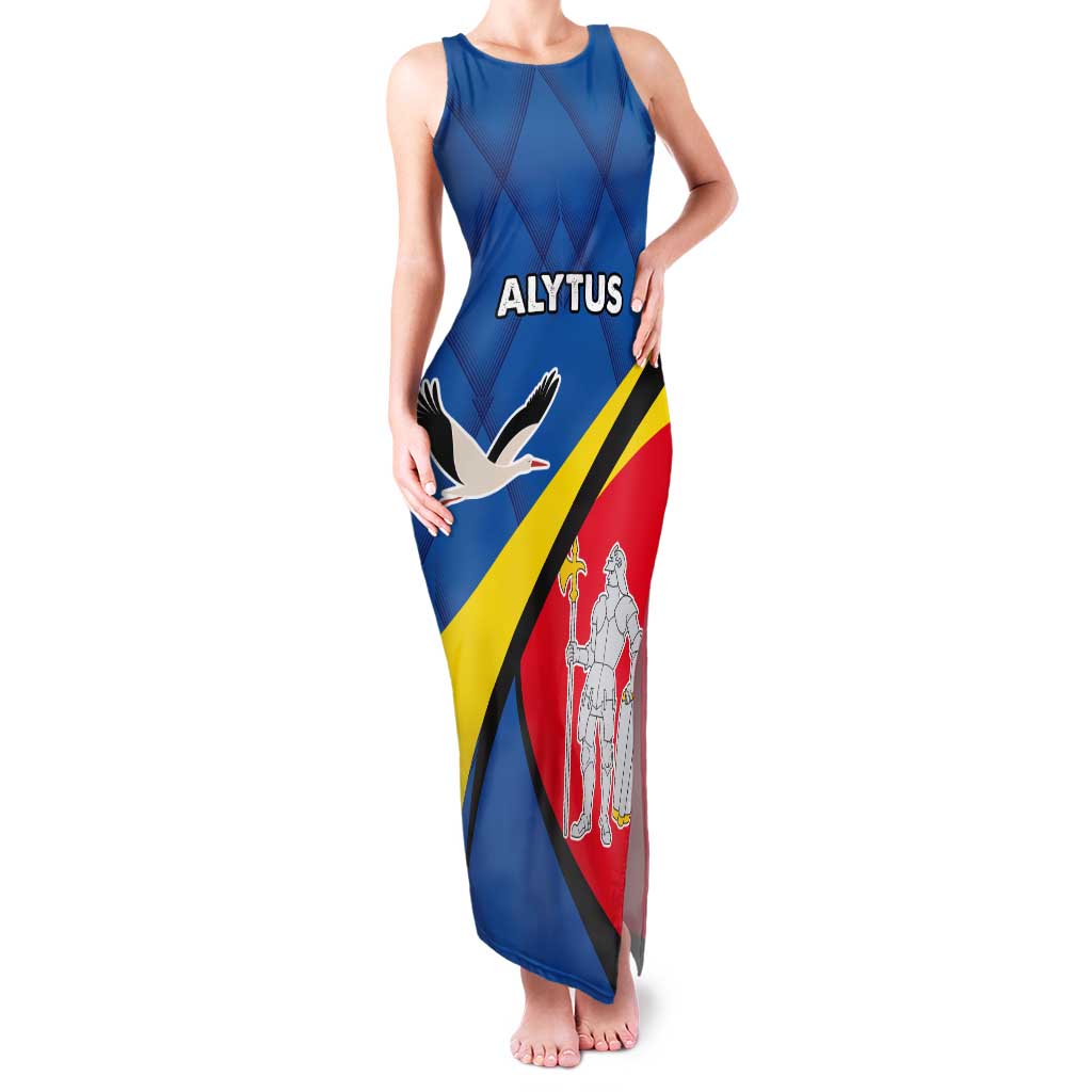 Lithuania Alytus County Tank Maxi Dress Alytaus Apskritis Coat of Arms LT17 - Wonder Print Shop