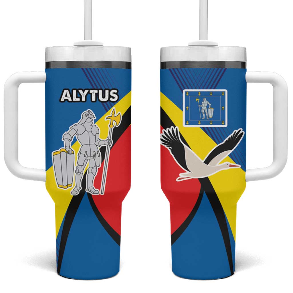 Lithuania Alytus County Tumbler With Handle Coat of Arms of Alytus Country LT17 - Wonder Print Shop