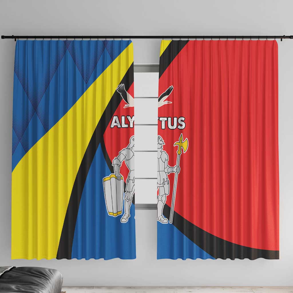 Lithuania Alytus County Window Curtain Alytaus Apskritis Coat of Arms LT17 - Wonder Print Shop