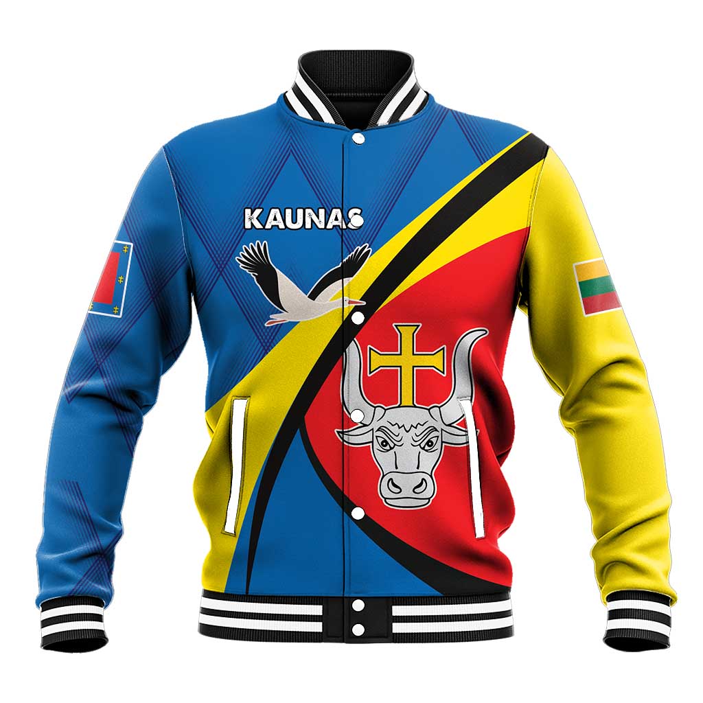 Lithuania Kaunas County Baseball Jacket Kauno Apskritis Coat of Arms