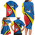 Lithuania Kaunas County Family Matching Long Sleeve Bodycon Dress and Hawaiian Shirt Kauno Apskritis Coat of Arms