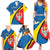 Lithuania Kaunas County Family Matching Summer Maxi Dress and Hawaiian Shirt Kauno Apskritis Coat of Arms