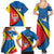 Lithuania Kaunas County Family Matching Summer Maxi Dress and Hawaiian Shirt Kauno Apskritis Coat of Arms