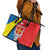 Lithuania Kaunas County Leather Tote Bag Kauno Apskritis Coat of Arms