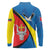 Lithuania Kaunas County Long Sleeve Polo Shirt Kauno Apskritis Coat of Arms