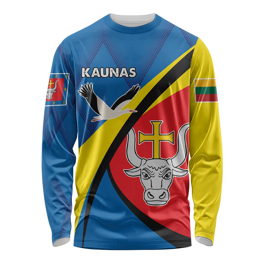 Lithuania Kaunas County Long Sleeve Shirt Kauno Apskritis Coat of Arms