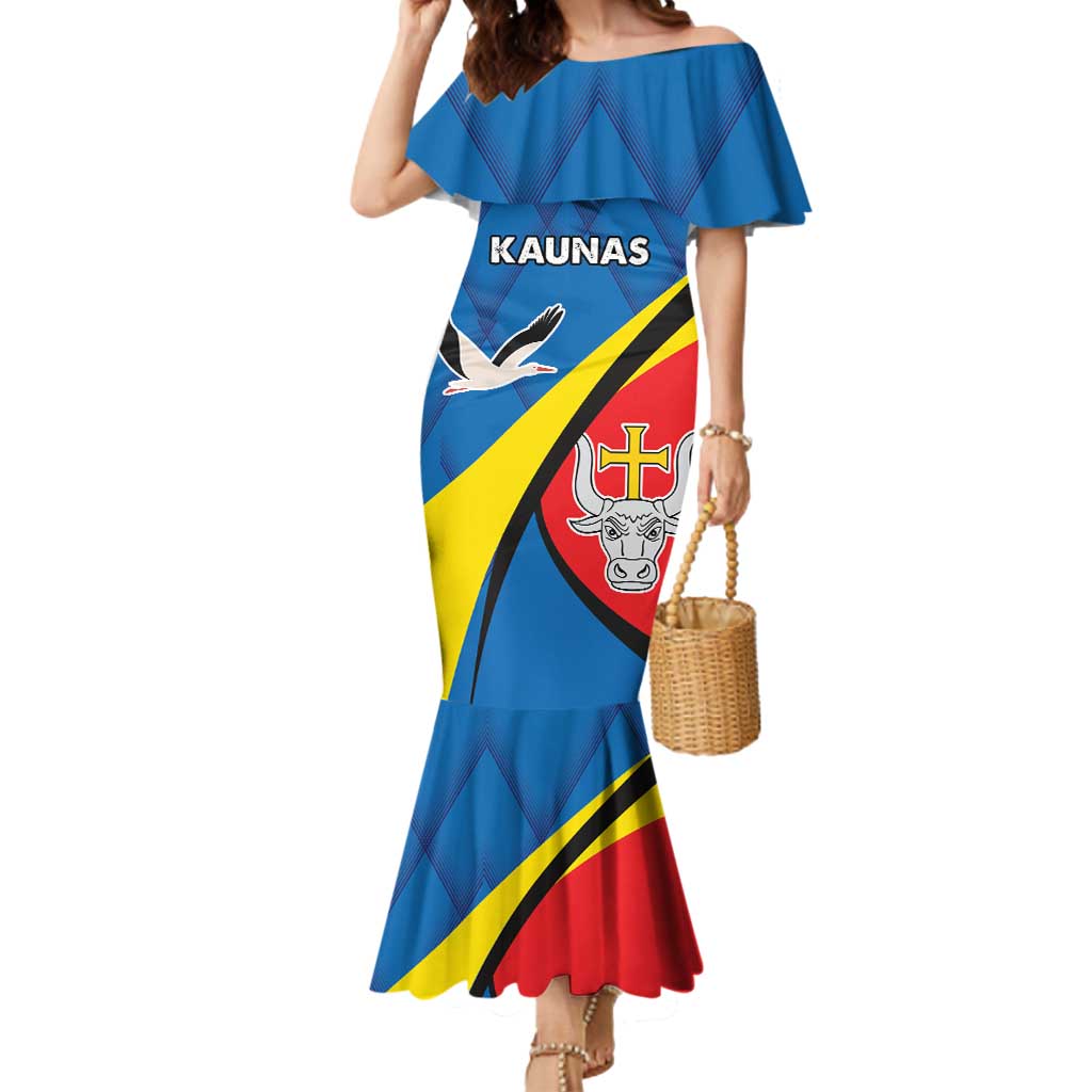 Lithuania Kaunas County Mermaid Dress Kauno Apskritis Coat of Arms